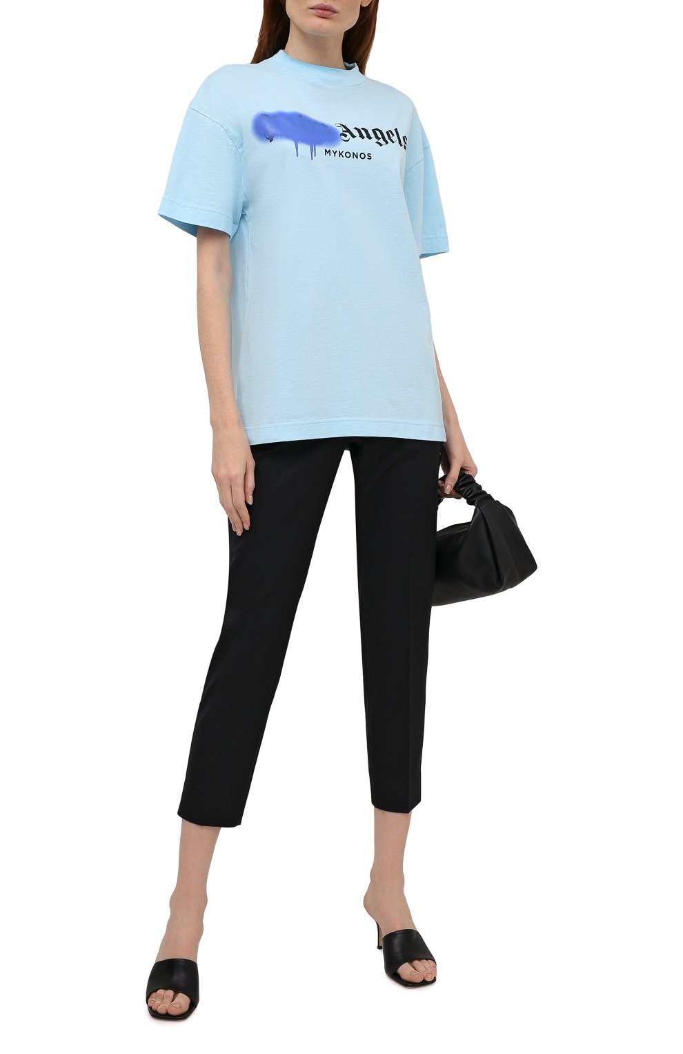 Хлопковая футболка PALM ANGELS, арт. PWAA039S21JER0084036, фото 2