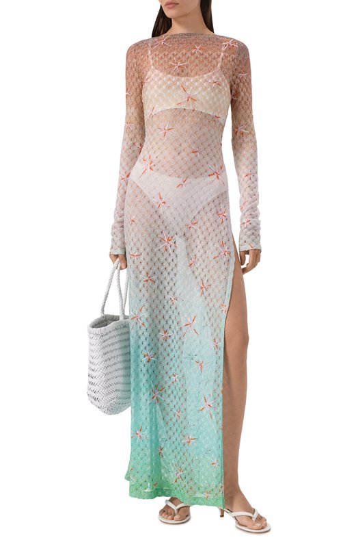 Платье из вискозы Missoni MS26SQ0T/BR014E Разноцветный  MS26SQ0T/BR014E Фото 2