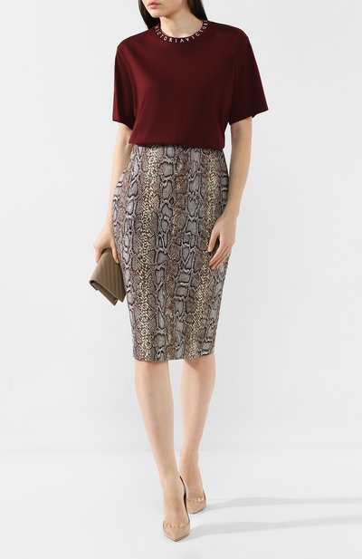 Хлопковая футболка VICTORIA, VICTORIA BECKHAM, арт. JYVV 072E PAW19 C0TT0N JERSEY, фото 2