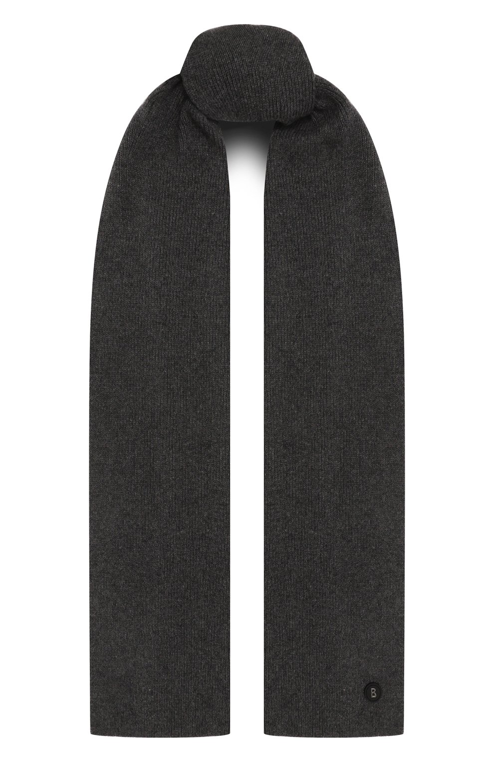 Шарф из шерсти и вискозы BOGNER темно-серого цвета по цене 24100 руб., арт. 98166087, фото 1 Шарф из шерсти и вискозы BOGNER, арт. 98166087, фото 1