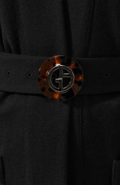 Пальто из смеси кашемира и шерсти GIORGIO ARMANI черного цвета по цене 580500 руб., арт. 3HAL50/AJNPZ, фото 5 Пальто из смеси кашемира и шерсти GIORGIO ARMANI, арт. 3HAL50/AJNPZ, фото 5