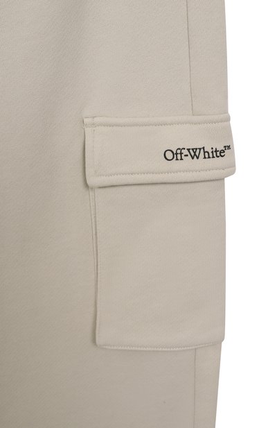 Хлопковые джоггеры OFF-WHITE, арт. 0BCH005S25FLE001/12+, фото 3