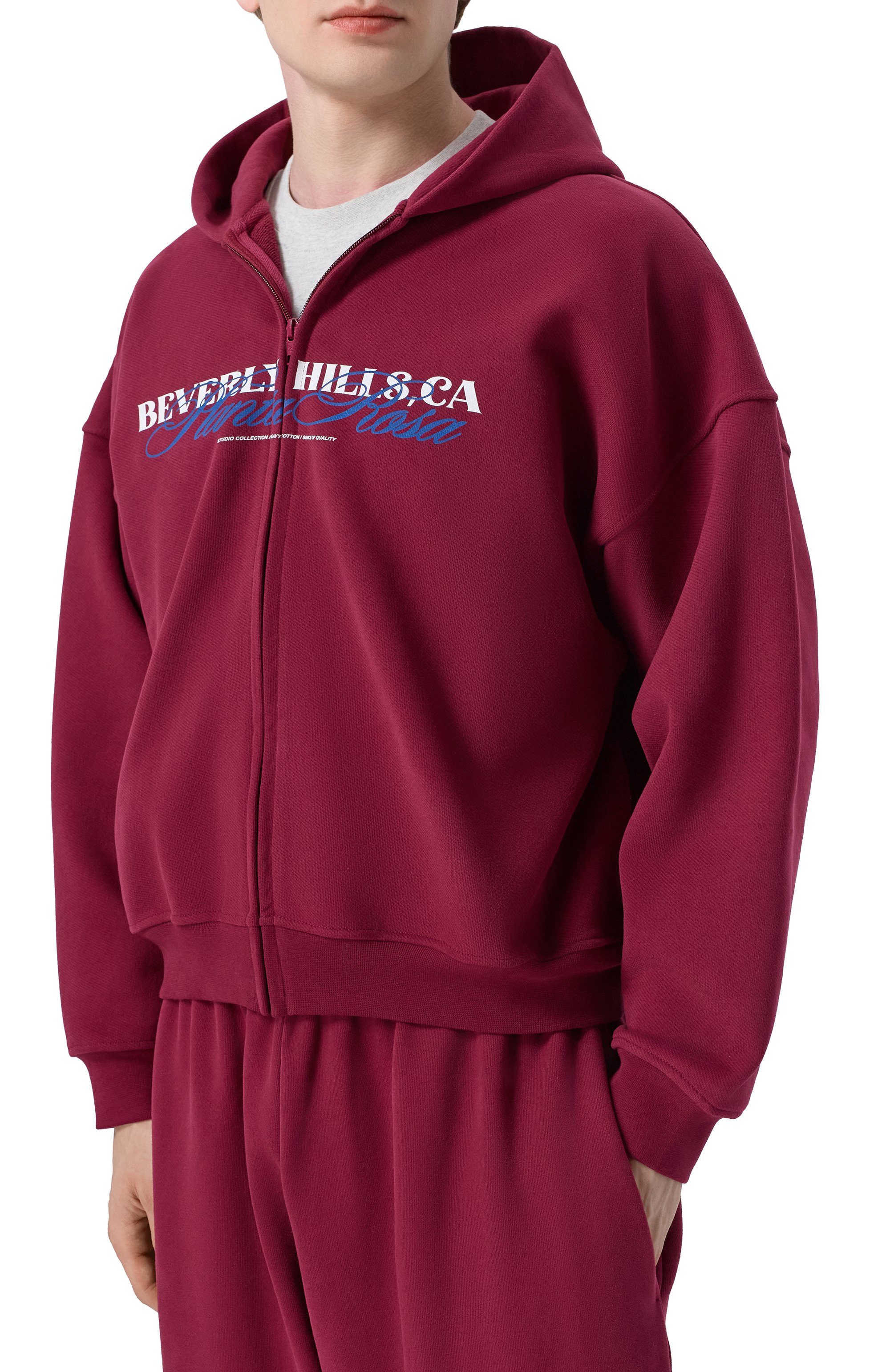 Хлопковая толстовка PLANTA ROSA, арт. PR/HZ/BEVERLY-CLASSIC/470VELVET, фото 4