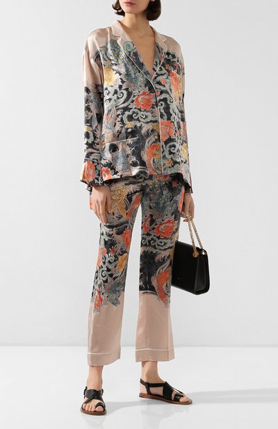 Шелковая рубашка VALENTINO, арт. SB3AB0Z14P7, фото 2