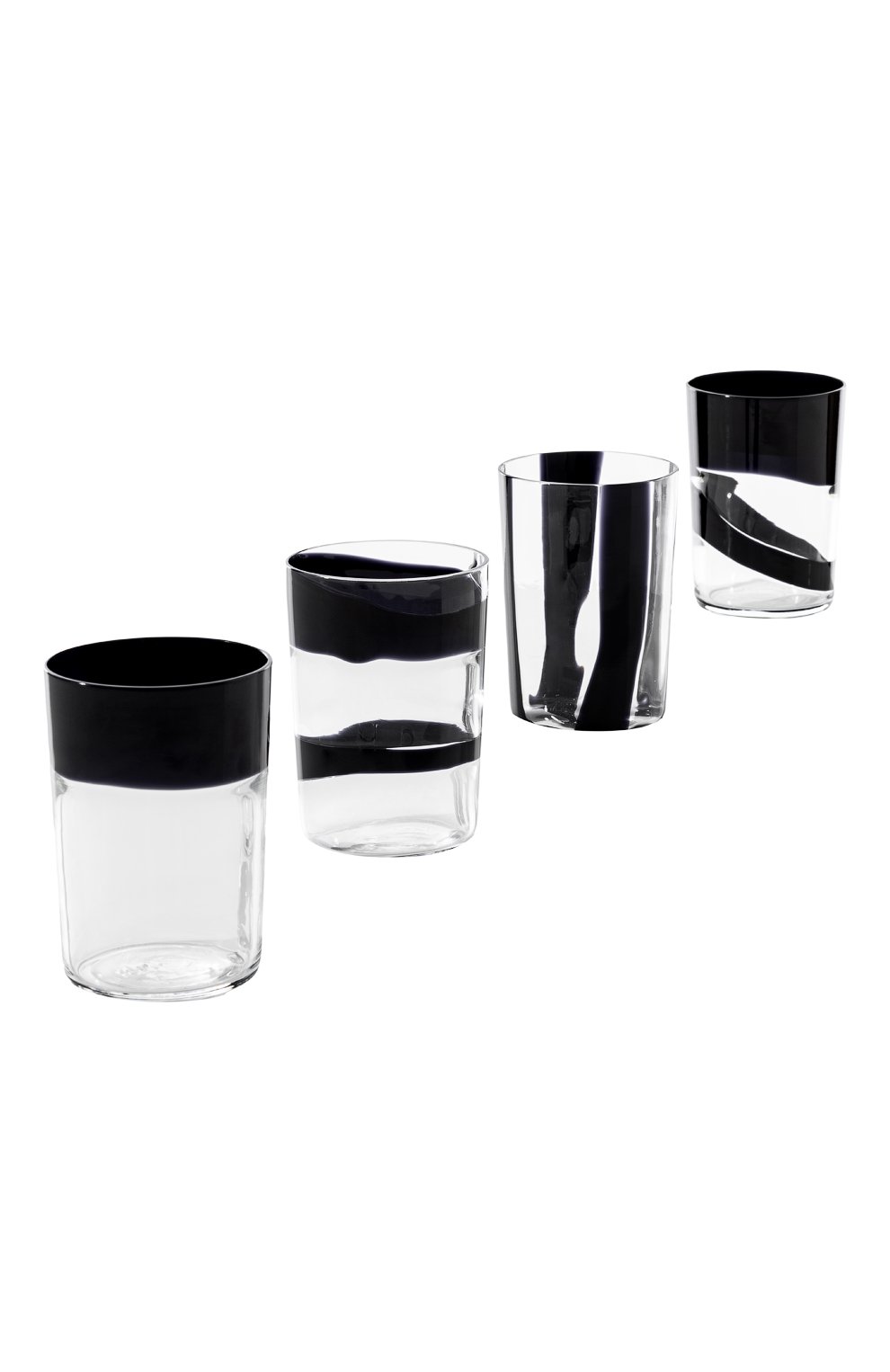 Набор из 4-х стаканов black belt VENINI, арт. F0330300004A0Q, фото 1