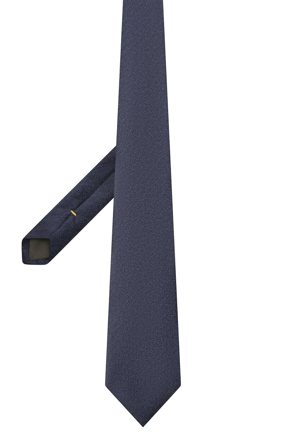 Шелковый галстук CANALI темно-синего цвета по цене 11500 руб., арт. 18/HJ03282, фото 2 Шелковый галстук CANALI, арт. 18/HJ03282, фото 2