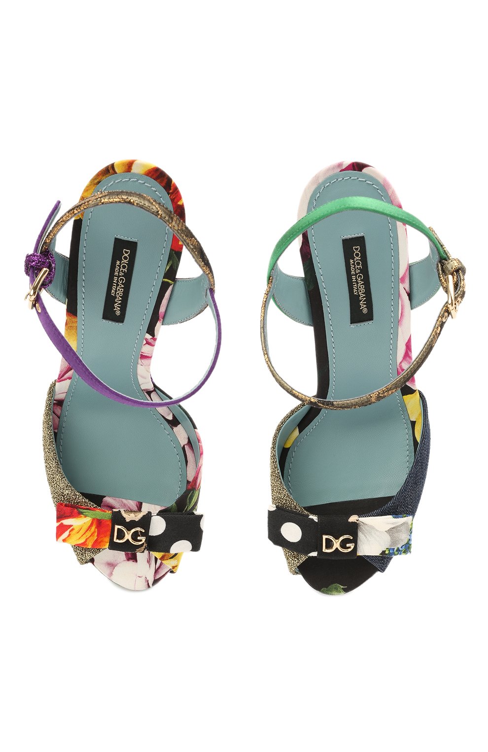 Текстильные босоножки bianca DOLCE & GABBANA, арт. CZ0259/A0661, фото 5