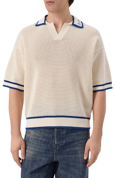 Хлопковое поло DSQUARED2 кремового цвета по цене 78600 руб., арт. S74HA1598/D13194, фото 3 Хлопковое поло DSQUARED2, арт. S74HA1598/D13194, фото 3