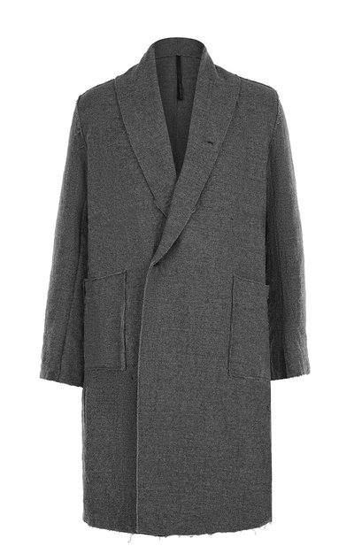 Однобортное шерстяное пальто с шалевым воротником POEME BOHEMIEN, арт. CP-20 N/W-500, фото 1