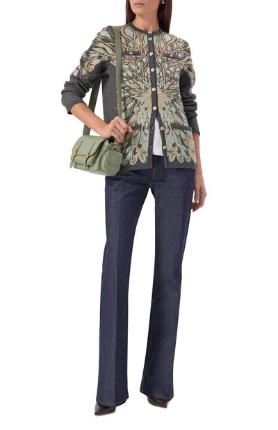 Кардиган из шелка и кашемира FREEAGE серого цвета по цене 89100 руб., арт. W26.JK125M.6039.502, фото 2 Кардиган из шелка и кашемира FREEAGE, арт. W26.JK125M.6039.502, фото 2