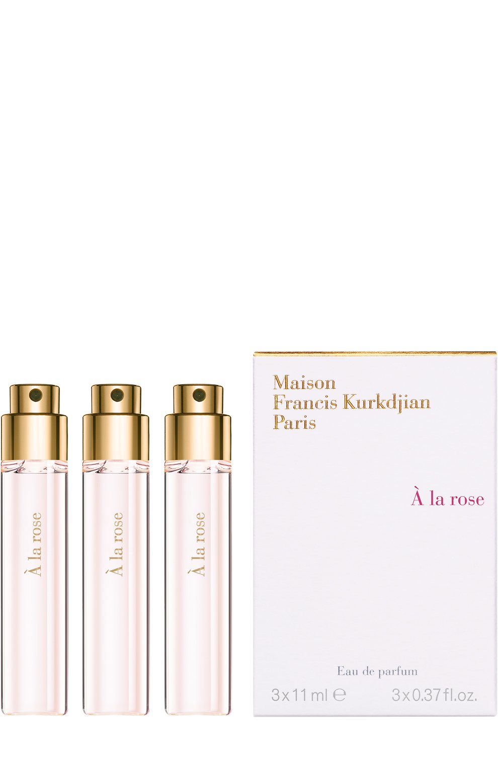 Парфюмерная вода рефил a la rose (3x11ml) MAISON FRANCIS KURKDJIAN бесцветного цвета по цене 9600 руб., арт. 1028705, фото 1 Парфюмерная вода рефил a la rose (3x11ml) MAISON FRANCIS KURKDJIAN, арт. 1028705, фото 1