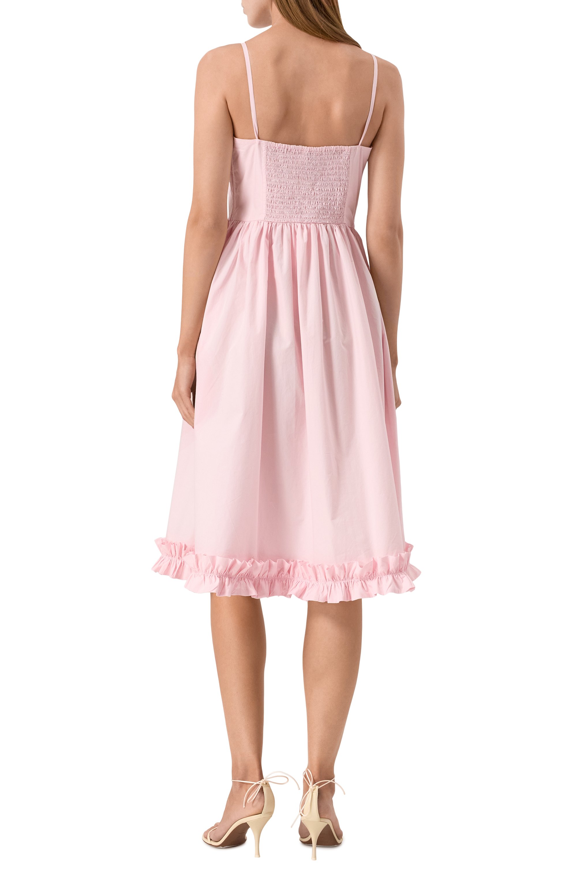 Хлопковое платье GANNI, арт. W0325/6479, фото 4