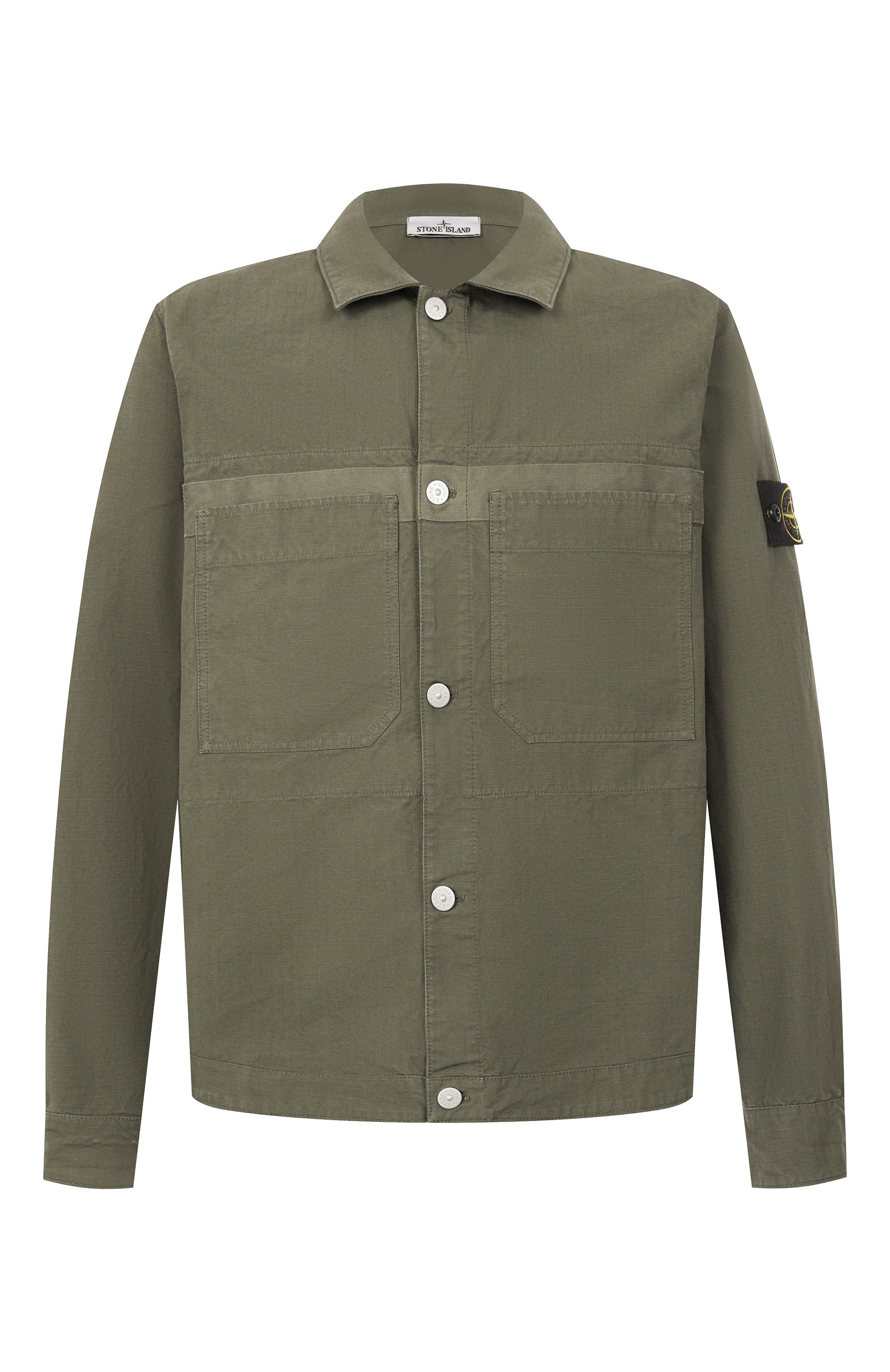 Хлопковая куртка-рубашка STONE ISLAND, арт. 811511412, фото 1