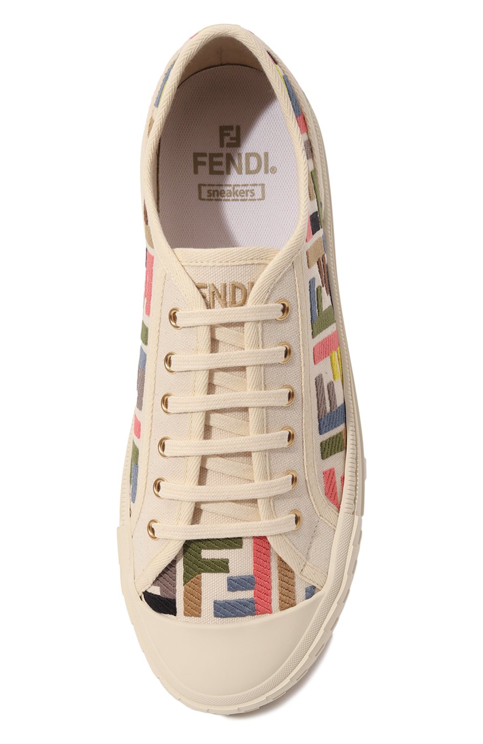 Текстильные кеды domino FENDI, арт. 8E8325/ARIV, фото 6