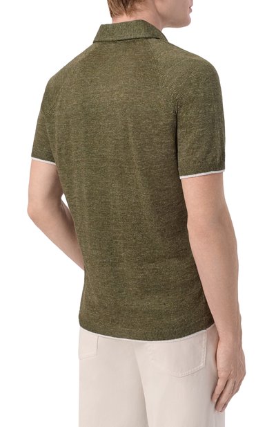 Льняное поло KITON, арт. UMK0982, фото 4