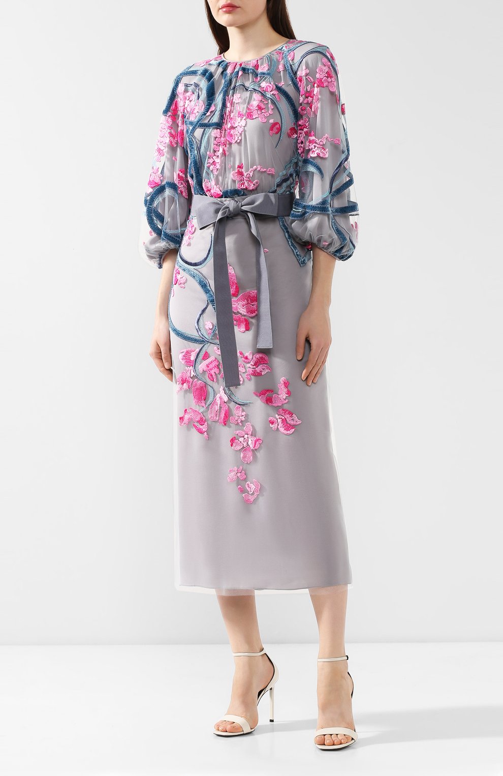Платье GIORGIO ARMANI разноцветного цвета по цене 536500 руб., арт. 9WHVA03H/T013U, фото 3 Платье GIORGIO ARMANI, арт. 9WHVA03H/T013U, фото 3