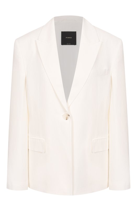 Жакет из вискозы и льна Pinko 104944/A2FA Белый 104944/A2FA