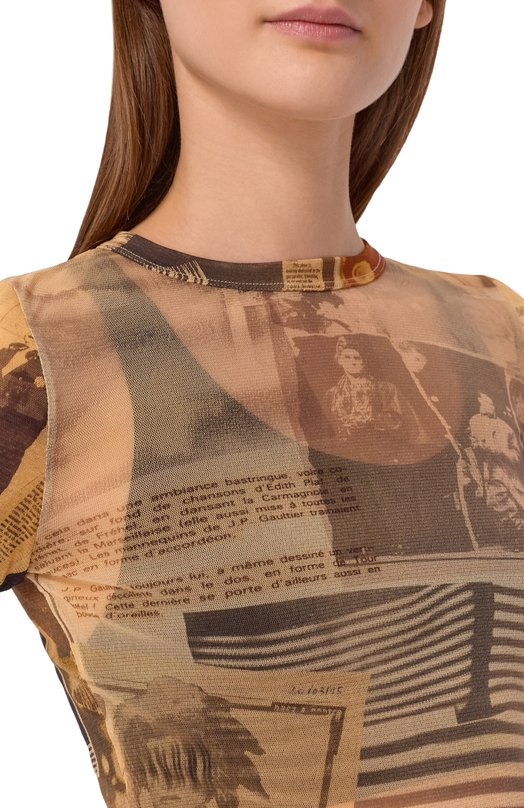 Лонгслив Jean Paul Gaultier 26/01-W-T0416/M013P Коричневый  26/01-W-T0416/M013P Фото 5