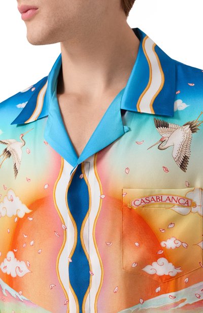 Шелковая рубашка CASABLANCA, арт. U-MPF25-SH-006-01, фото 5