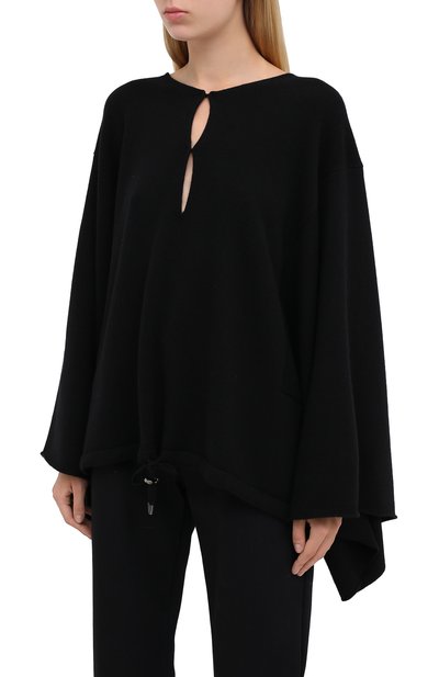 Кашемировый пуловер TOM FORD черного цвета по цене 239000 руб., арт. MAK986-YAX226, фото 4 Кашемировый пуловер TOM FORD, арт. MAK986-YAX226, фото 4
