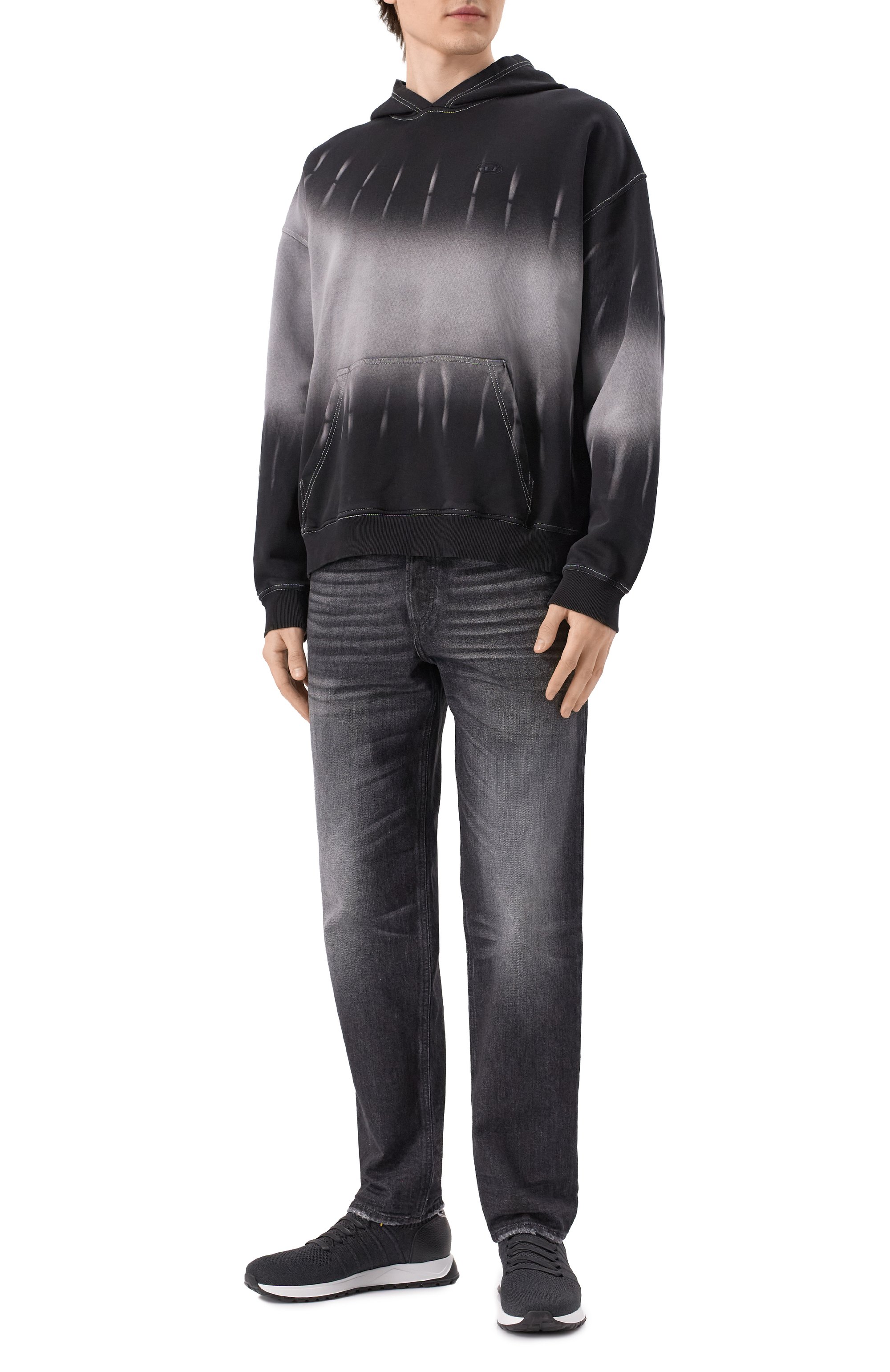 Хлопковое худи DIESEL, арт. A16123/0SLBP, фото 2