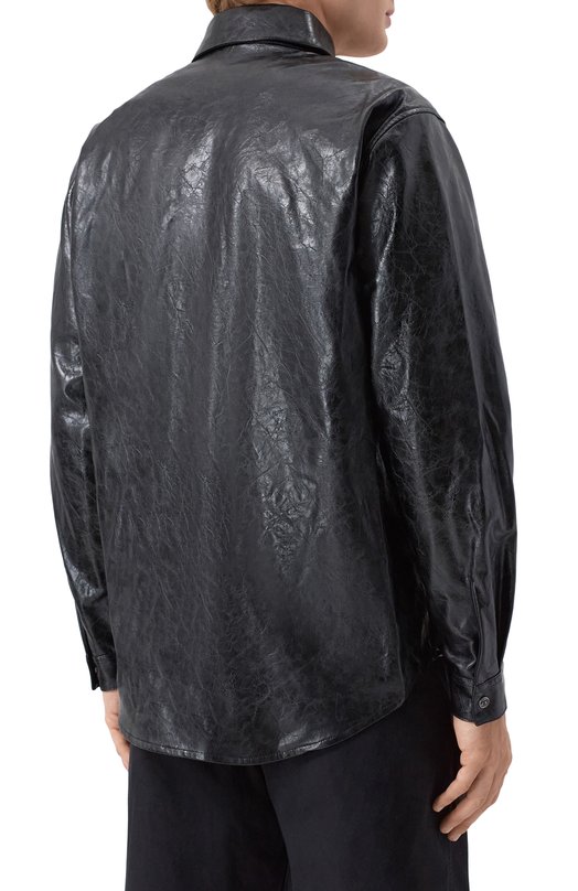 Рубашка из вискозы Diesel A20021/0QMBU Чёрный  A20021/0QMBU Фото 4