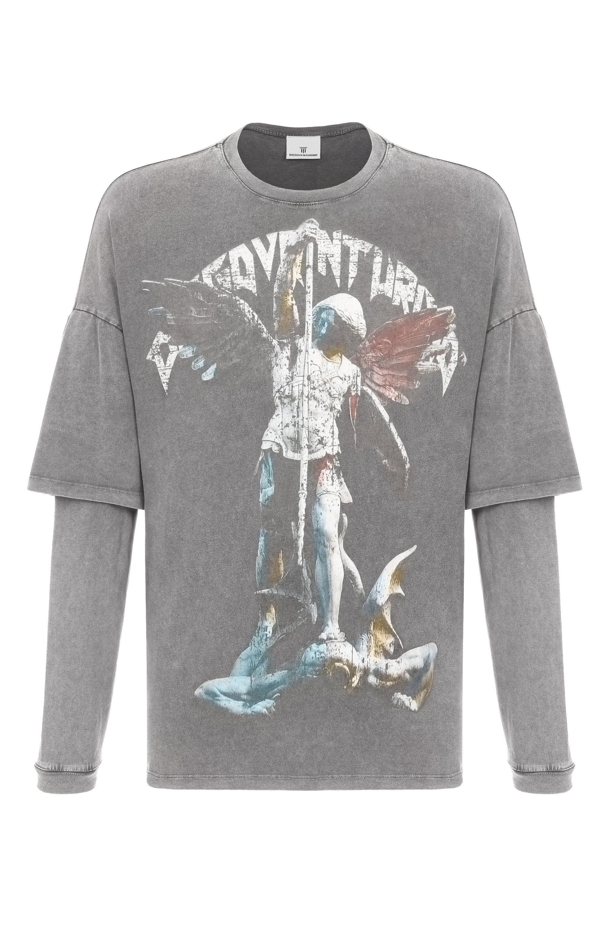 Хлопковый лонгслив DIEGO VENTURINO, арт. DVTS-MLCDVAM, фото 1