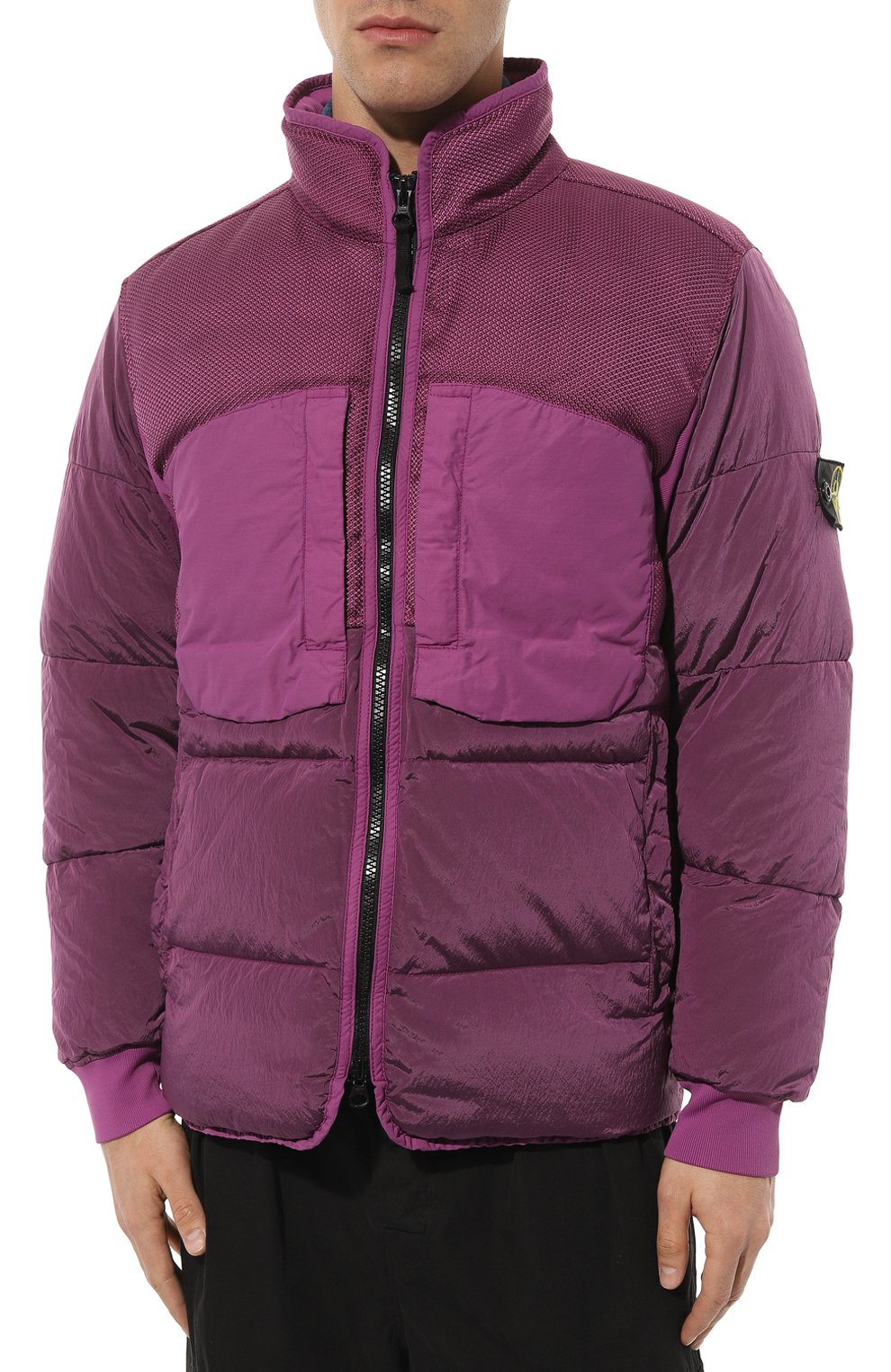 Пуховик STONE ISLAND фиолетового цвета по цене 151500 руб., арт. 751542840, фото 3 Пуховик STONE ISLAND, арт. 751542840, фото 3