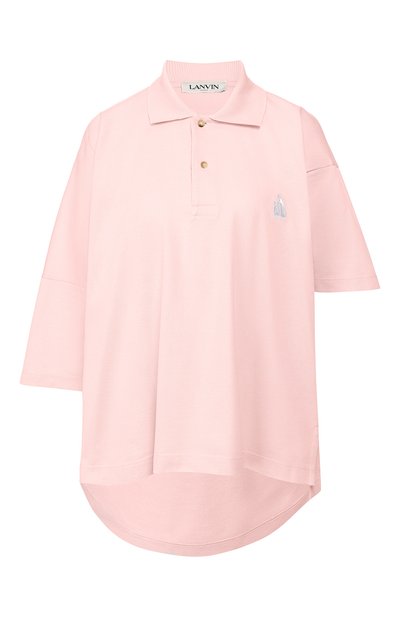 Женское хлопковое поло LANVIN, арт. RW-T0612J-JG01-E20