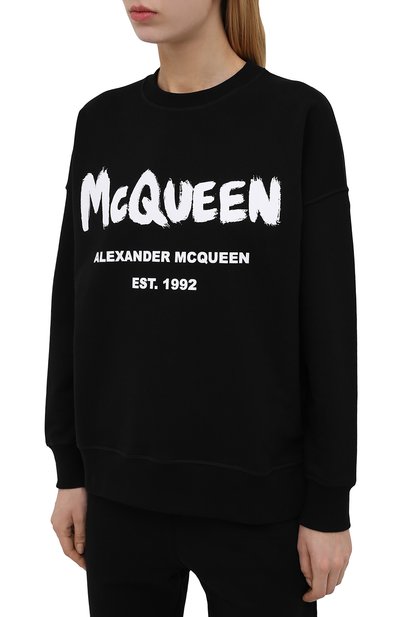 Хлопковый свитшот ALEXANDER MCQUEEN, арт. 659975/QZADI, фото 3