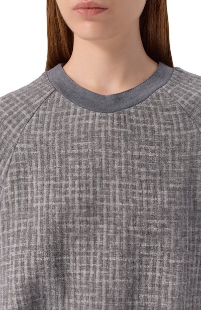 Свитшот из вискозы и шерсти EMPORIO ARMANI, арт. EW002240/TE15784, фото 5
