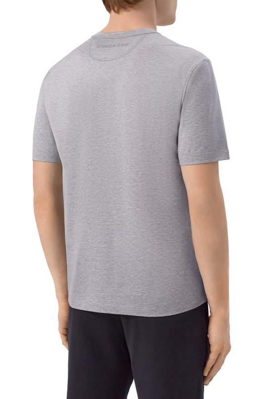 Хлопковая футболка Stefano Ricci MNH6105150/TE0001 Серый  MNH6105150/TE0001 Фото 4