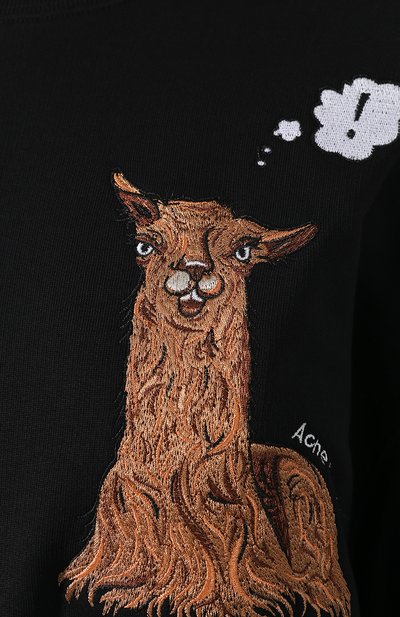 Хлопковый свитшот ACNE STUDIOS, арт. CI0028/W, фото 5
