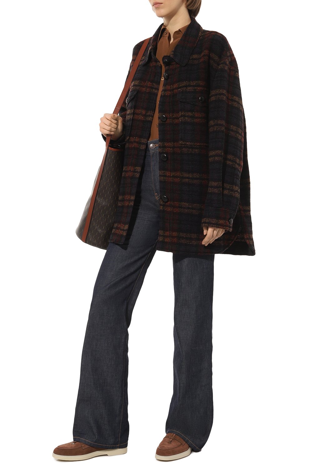 Замшевые лоферы yalta SANTONI коричневого цвета по цене 56500 руб., арт. WUYA59375TISNKGAI90, фото 2 Замшевые лоферы yalta SANTONI, арт. WUYA59375TISNKGAI90, фото 2