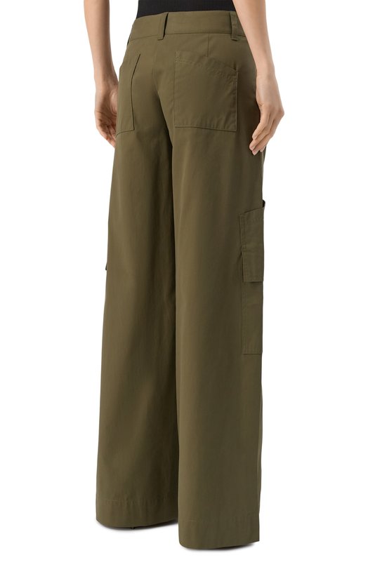 Брюки-карго из вискозы Off-White 0WCF026S25FAB002 Хаки  0WCF026S25FAB002 Фото 4