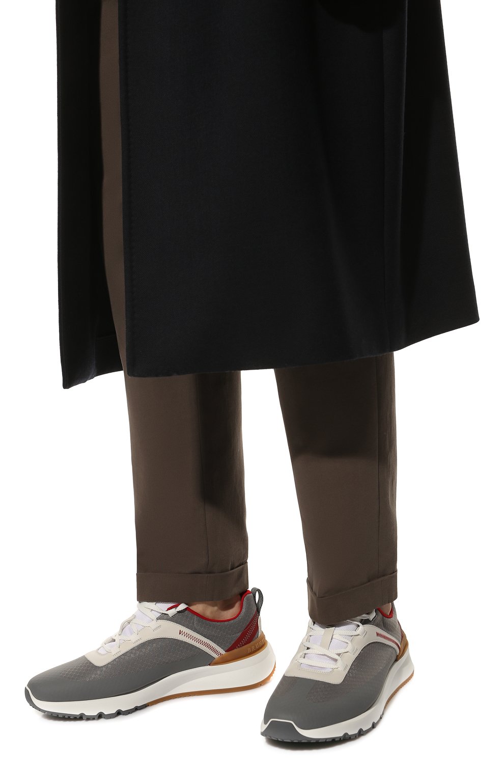 Комбинированные кроссовки BRUNELLO CUCINELLI, арт. MZUTBH0292, фото 3