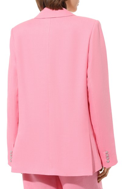 Льняной жакет ALINE розового цвета по цене 28500 руб., арт. AL040701, фото 4 Льняной жакет ALINE, арт. AL040701, фото 4