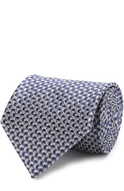 Мужской шелковый галстук с узором BRIONI, арт. 062I/06445