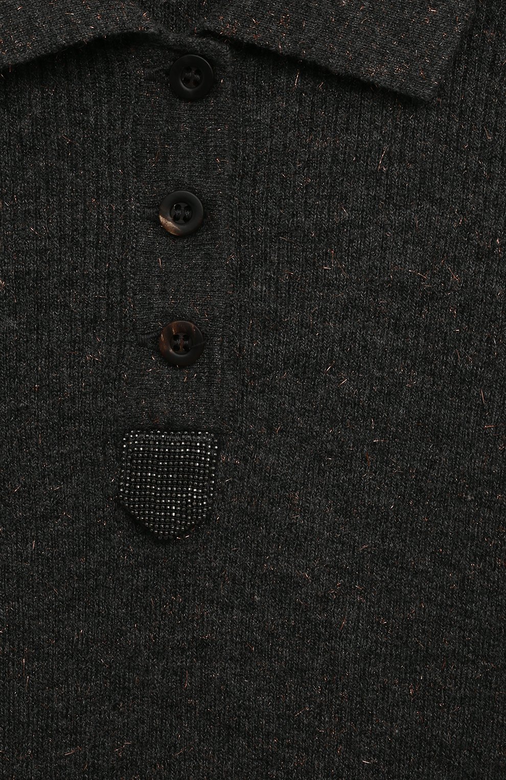 Поло из кашемира и вискозы BRUNELLO CUCINELLI, арт. B9AM81805A, фото 3