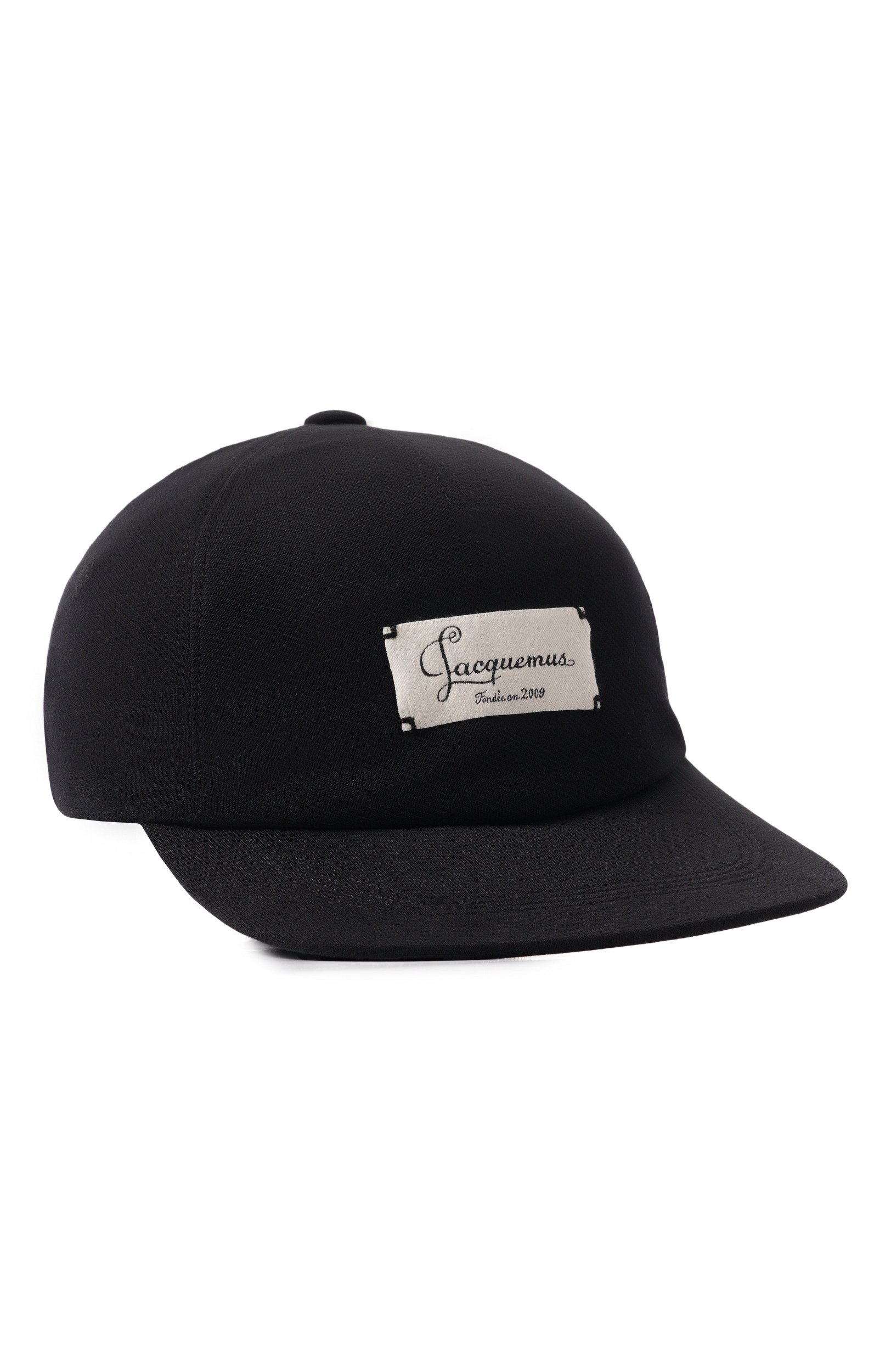 Хлопковая бейсболка JACQUEMUS черного цвета по цене 23950 руб., арт. 26HACU00850/AJ00327, фото 1 Хлопковая бейсболка JACQUEMUS, арт. 26HACU00850/AJ00327, фото 1