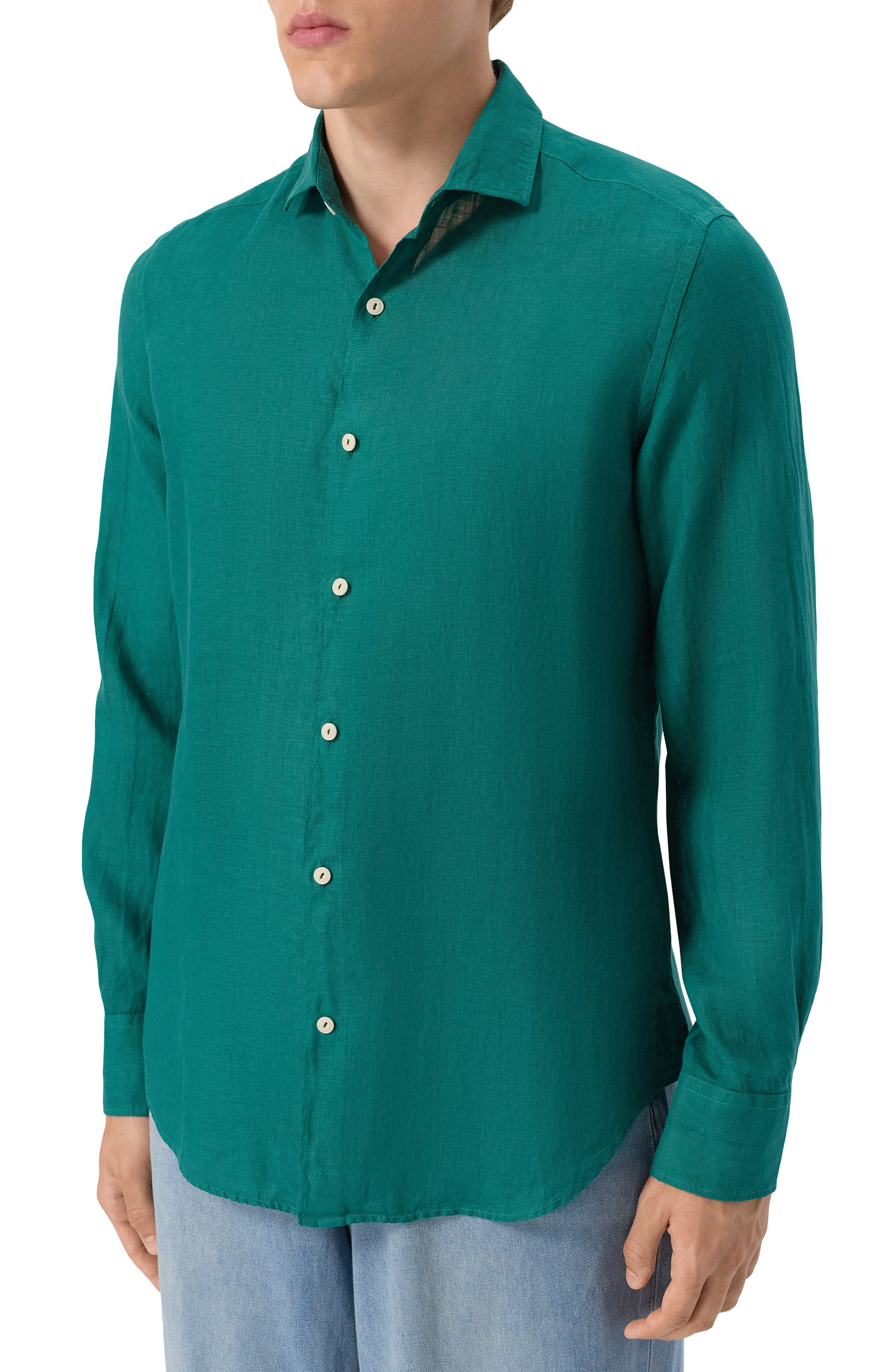 Льняная рубашка MC2 SAINT BARTH, арт. STBM PAMPL0NA/02013H, фото 3