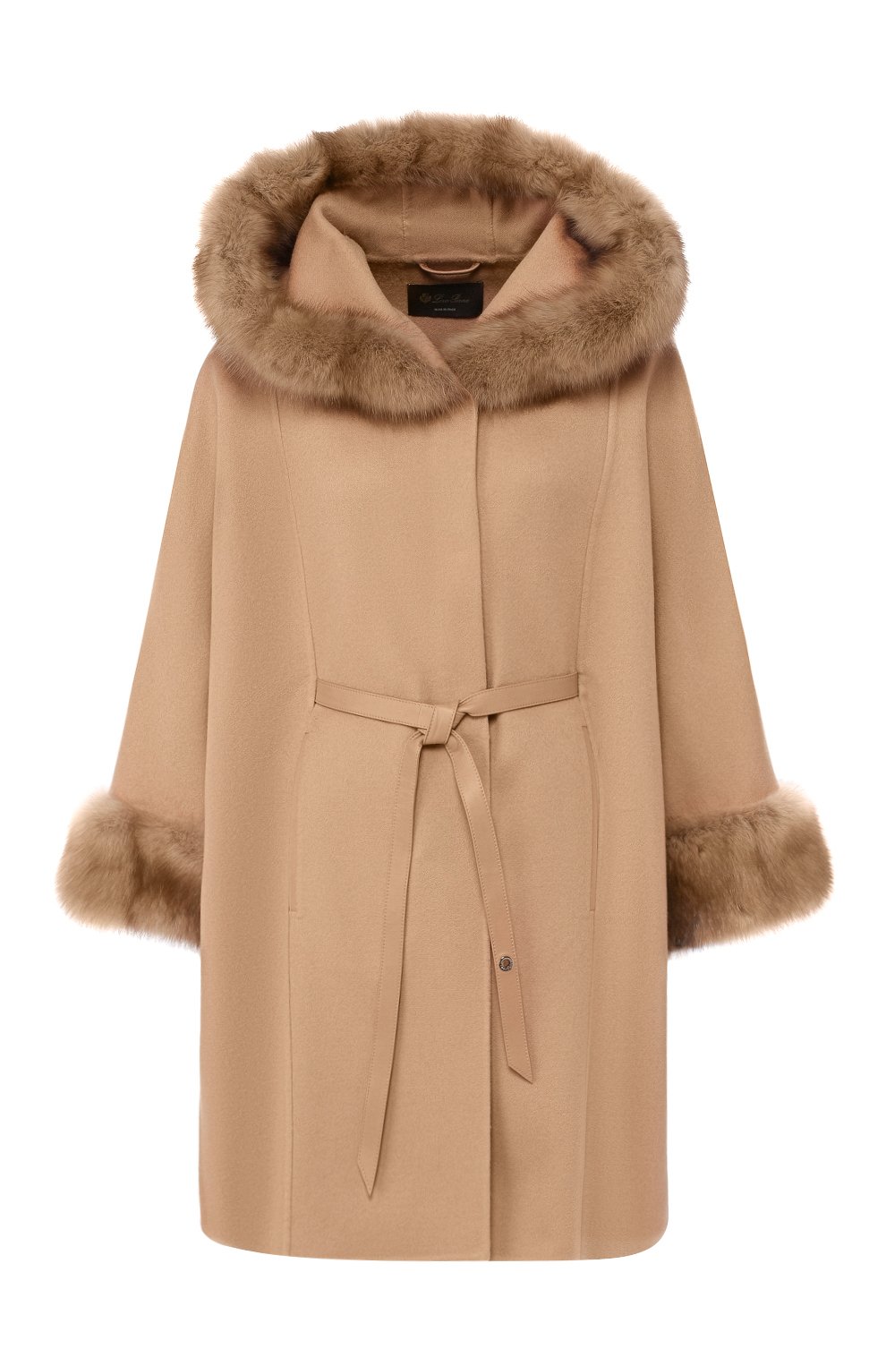 Кашемировое пальто LORO PIANA бежевого цвета по цене 2140000 руб., арт. FAG4623, фото 1 Кашемировое пальто LORO PIANA, арт. FAG4623, фото 1