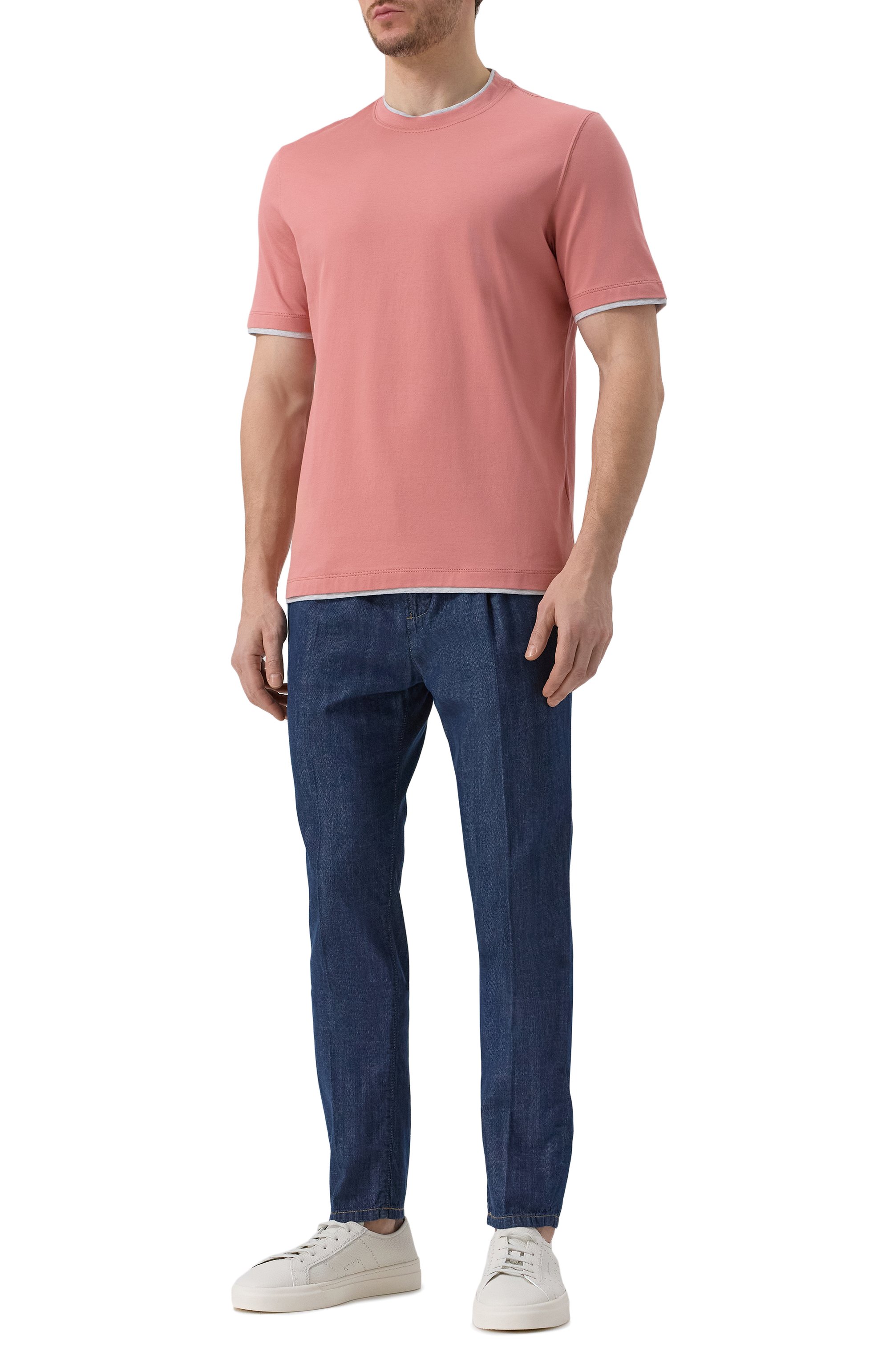 Хлопковая футболка BRUNELLO CUCINELLI, арт. M0B137427, фото 2