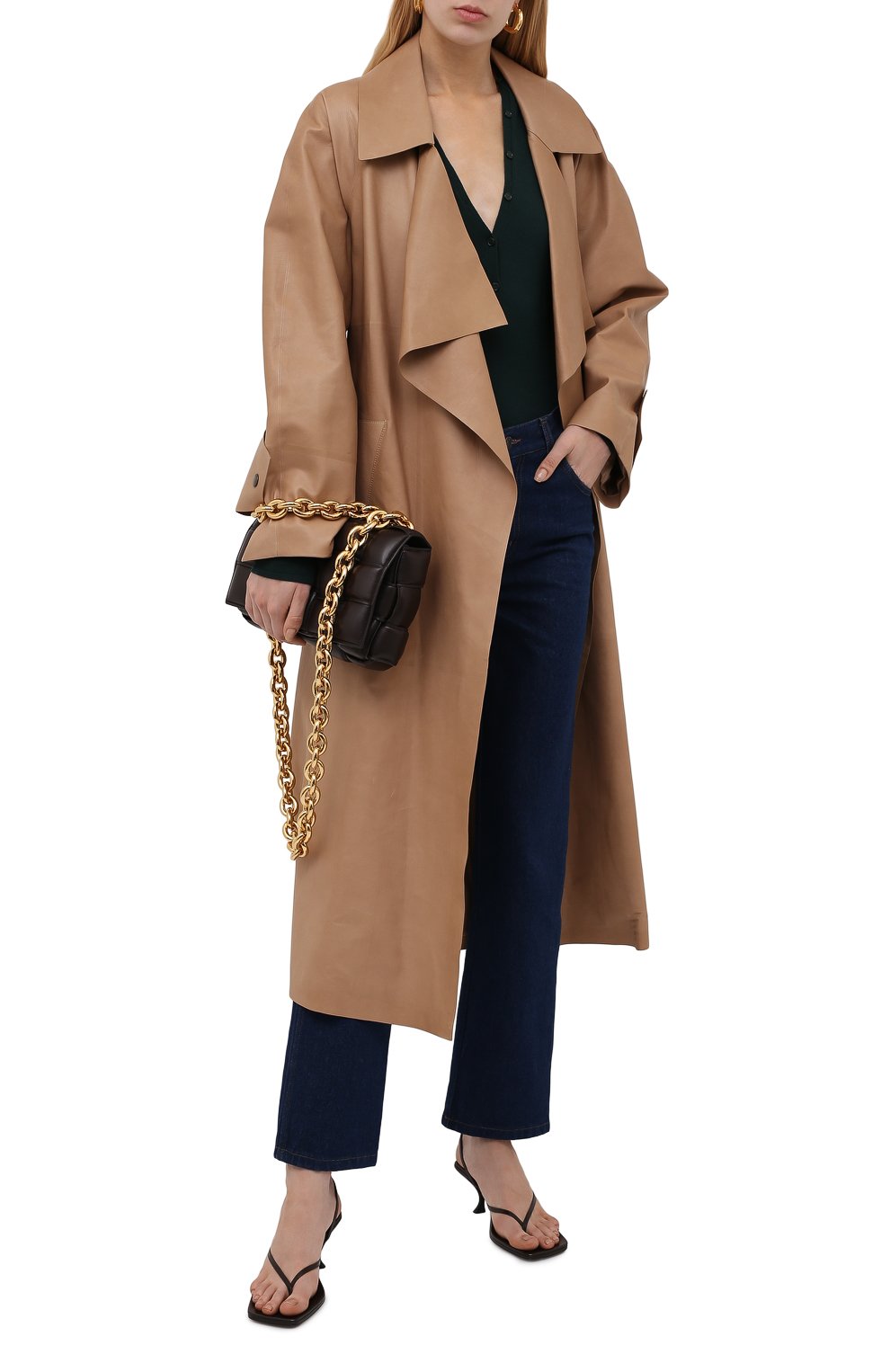 Кожаное пальто THE ROW, арт. 5601L211, фото 2