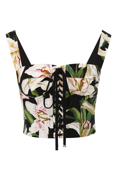 Женский хлопковый топ DOLCE & GABBANA, арт. F73R7T/HS5E0