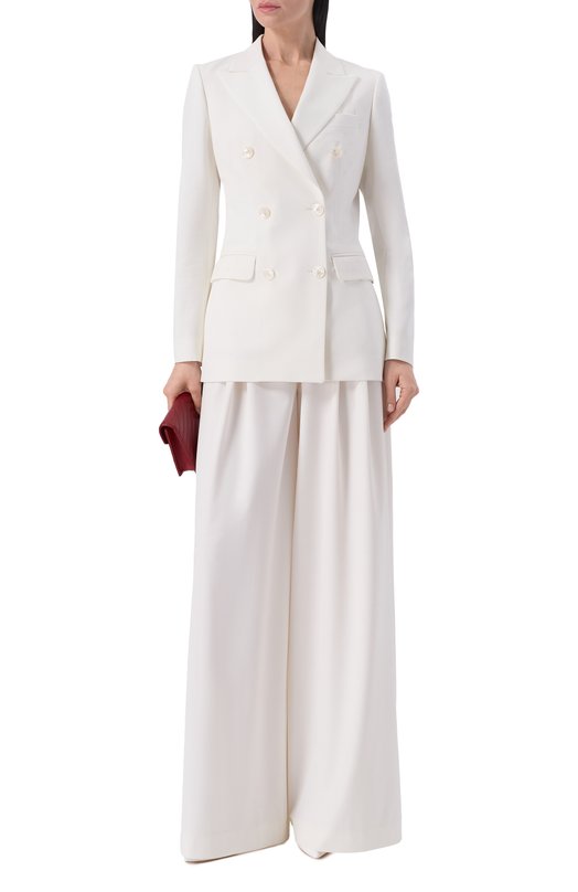 Брюки из вискозы Elie Saab P0170/GA005 Белый  P0170/GA005 Фото 2