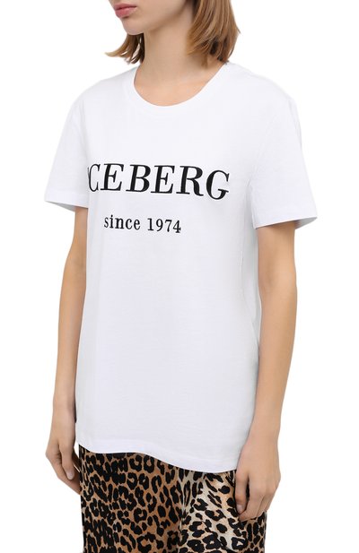 Хлопковая футболка ICEBERG, арт. 20I I2P0/F09A/6301, фото 3