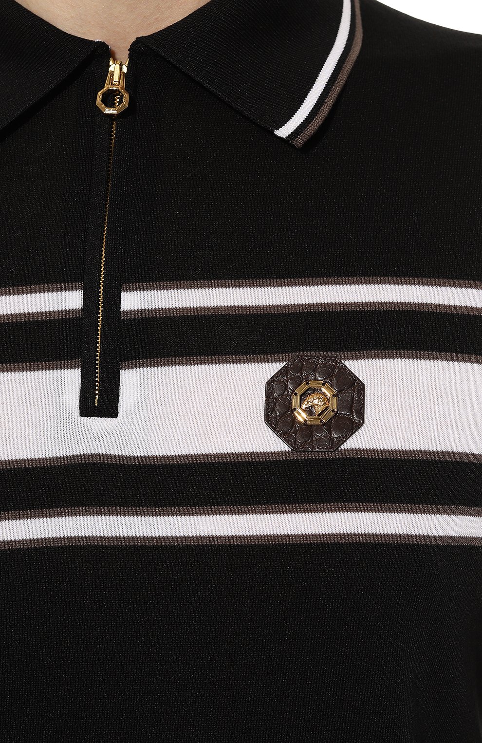 Поло из хлопка и шелка STEFANO RICCI, арт. K616321AZ2/F23234, фото 5