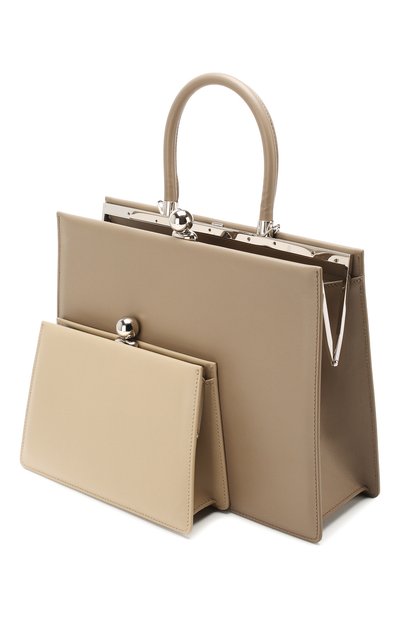 Сумка twin frame RATIO ET MOTUS бежевого цвета по цене 139000 руб., арт. REM20SSTFER/M0-SL, фото 4 Сумка twin frame RATIO ET MOTUS, арт. REM20SSTFER/M0-SL, фото 4