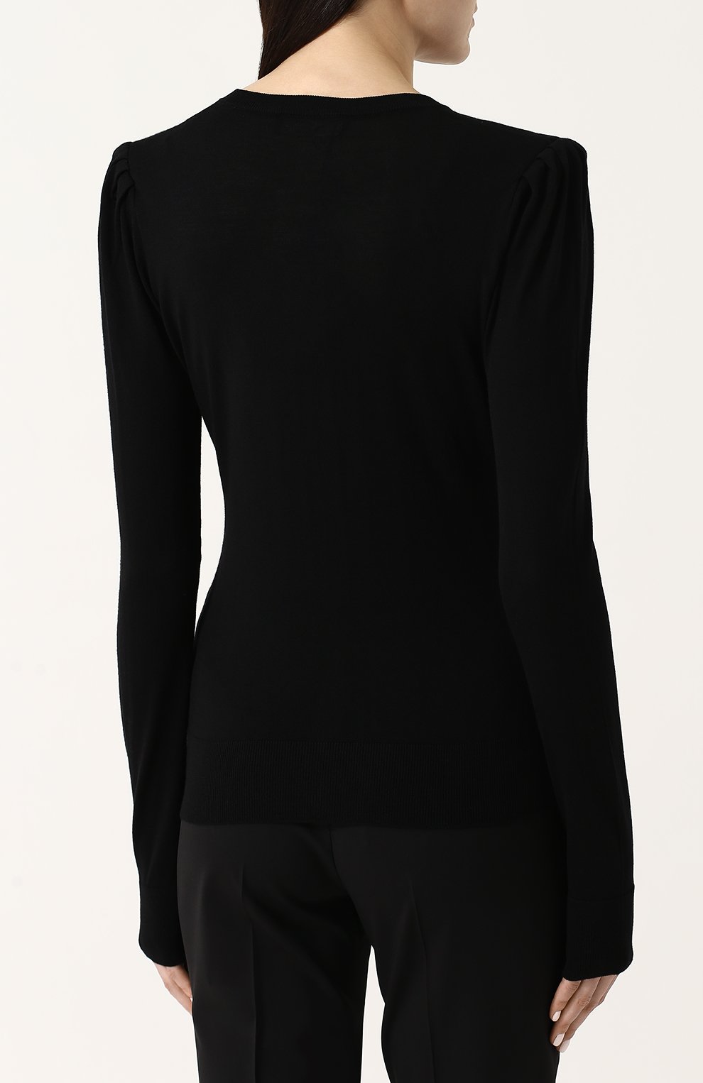 Приталенный кардиган из смеси шерсти и вискозы с шелком DOLCE & GABBANA, арт. FX023Z/JAMCS, фото 4